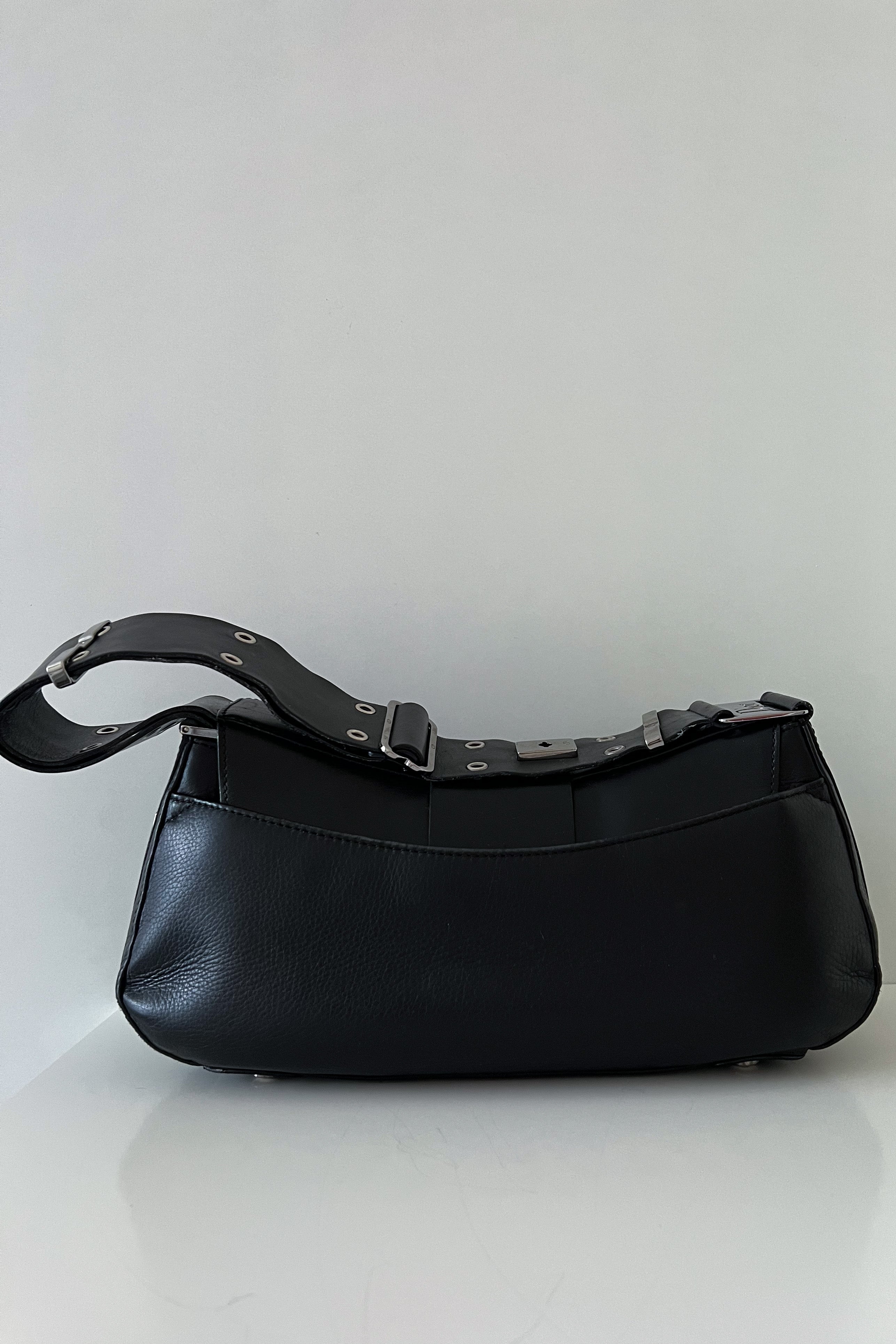Dior Black Leather Street Chic Columbus Avenue Shoulder Bag Dior