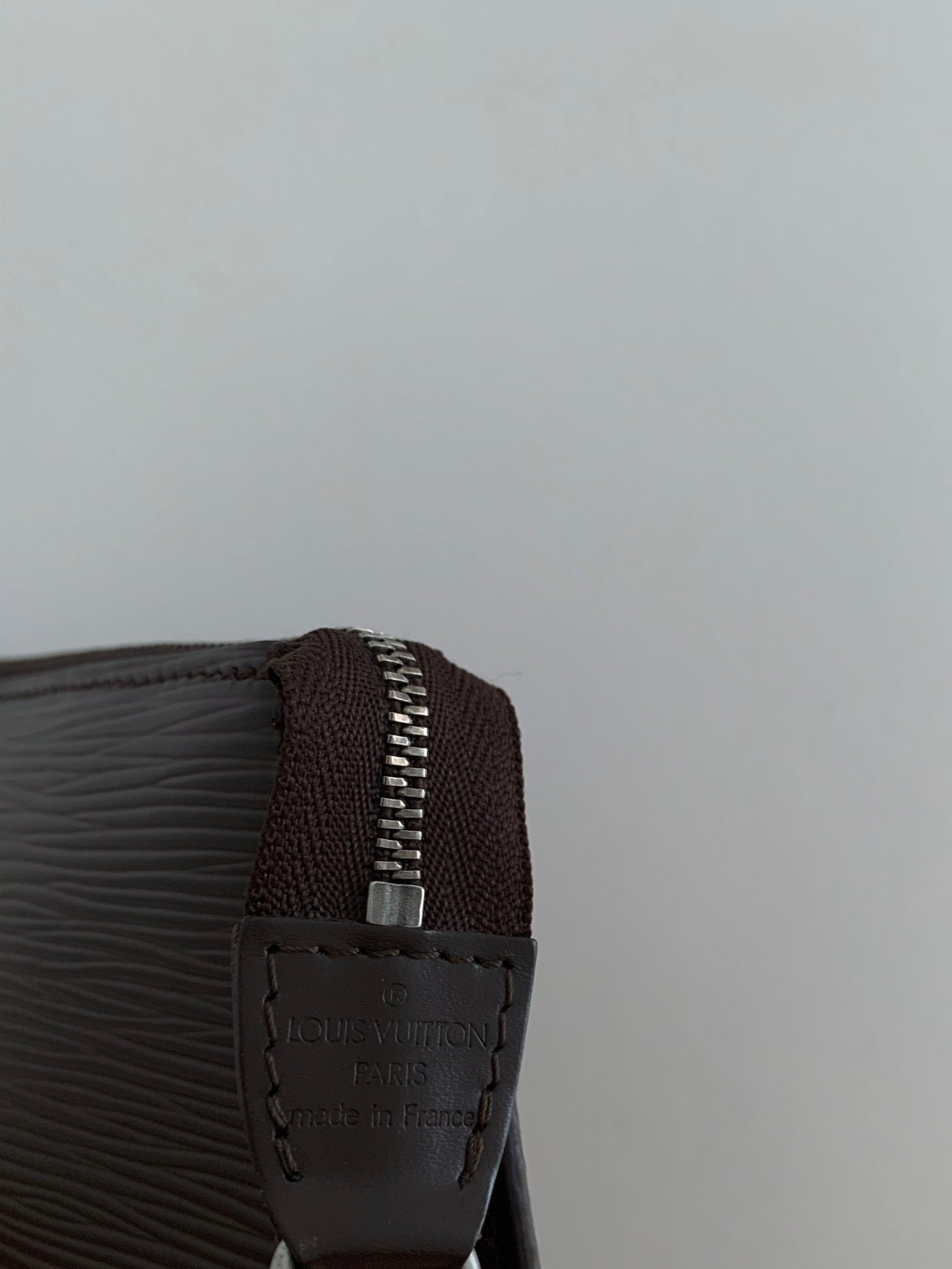 Louis Vuitton Chocolate EPI Leather Pochette